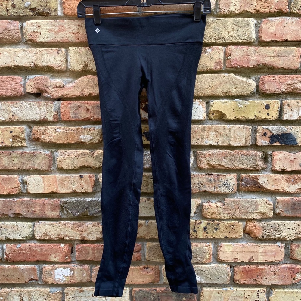 NUX Black Compression Full Tights Leggings Size X Small